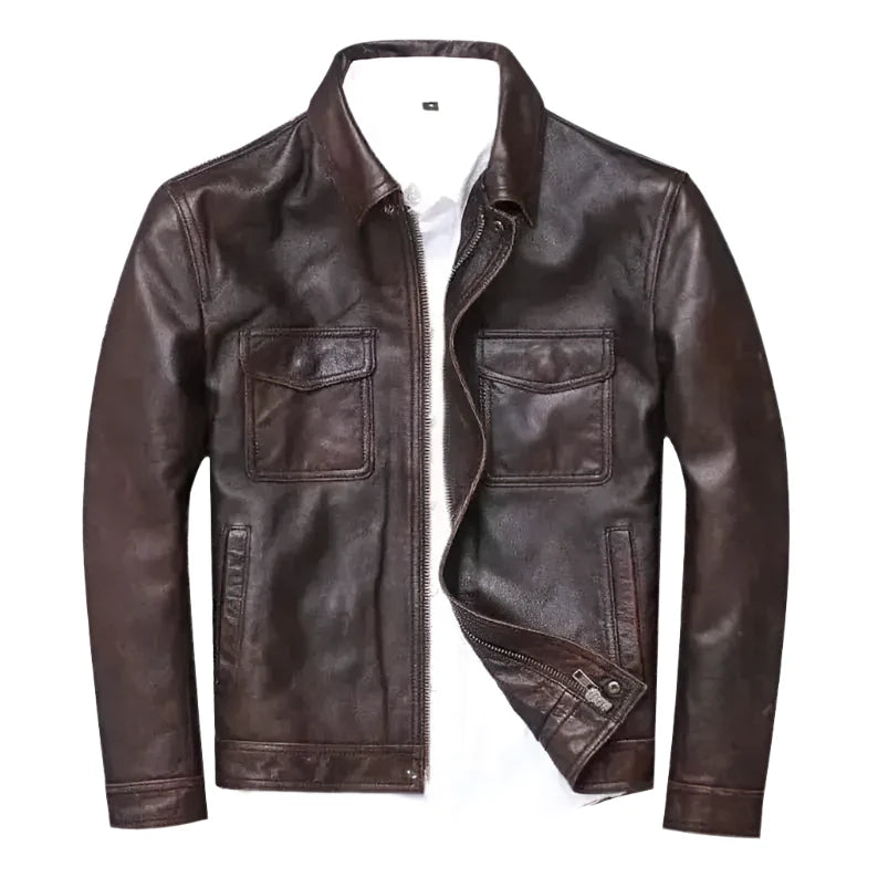 Mens Brown Leather Jacket
