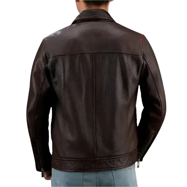Mens Brown Leather Jacket